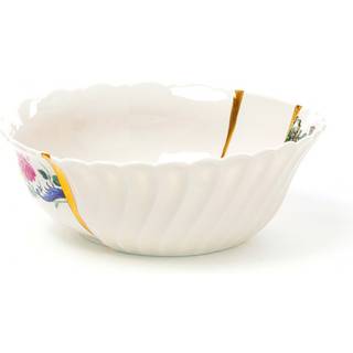SELETTI salatskål Kintsugi 3, farverig, 300 ml, porcelæn