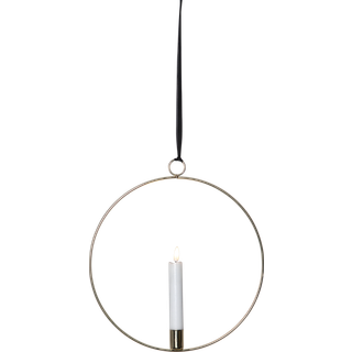 Star trading - indendørs dekorationsflamme ring - 30 cm - sort