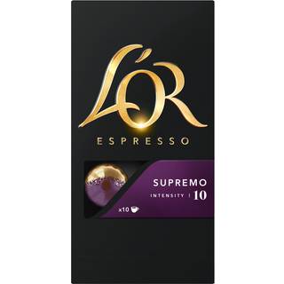 L'Or Espresso 10 Supremo kaffekapsler 4028598 - På lager i butik