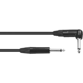 SOMMER CABLE Jack Cable 6.3 mono 1x 90° 6m bk Neutrik TILBUD NU