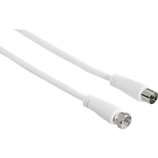 Hama satellitkabel (hvid/5 m) - På lager i butik