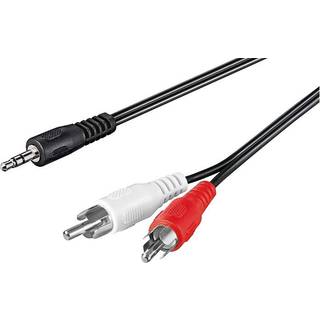 Lyd kabel 3,5 mm til 2x RCA - 20 m