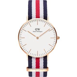 Daniel Wellington Classic Canterbury with Nylon Strap White Dial Men’s Watch (0502DW) DW00100030
