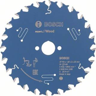 Bosch Rundsavsklinge 140x20x1.8mm 24t Exp Wood - 2608644008