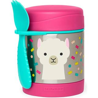 Skip Hop Zoo Llama termoflaske med teske 12m+ 325 ml - 325 ml