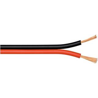 Goobay Højttalerkabel rød;sort CU 25 m rulle, tværsnit 2 x 0,75 mm²