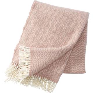 Klippan Yllefabrik Stella Plaid 130x200 Cm Nude - Plaider & Tæpper Lammeuld Rosa - 202209