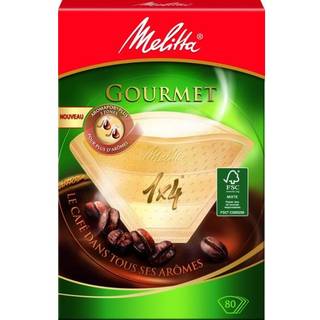Melitta Kaffefilter Gourmet 1X4 Oblekt