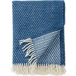 Klippan Yllefabrik Velvet Plaid 130x200 Cm - Plaider & Tæpper Lammeuld Petrol - 2104.03