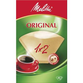 Melitta Melitta Kaffefilter 1x2 Ubleget pakke med 40 stk. 4006508123094