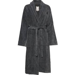 Lexington Hotel Collection Velour Robe, Badekåbe Grey XS