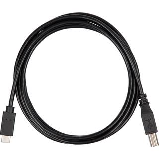USB-C til USB-B kabel 2m (sort)