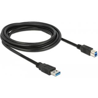Delock USB 5 Gbps Kabel USB-A han til USB-B han 3m - Blå