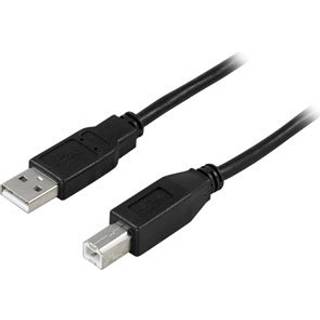 Deltaco USB Kabel - 1 m - A-B