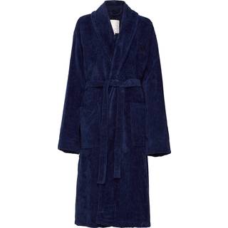 Lexington Hotel Collection Velour Robe, Badekåbe Dress Blue L