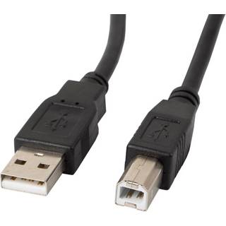 Lanberg USB-A til USB-B 2.0 Kabel Sort (1.8 Meter)