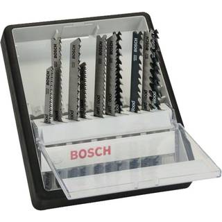 BOSCH Robust Line stiksavklinger, træ- og metalvariant, sæt med 10 dele og T-skaft