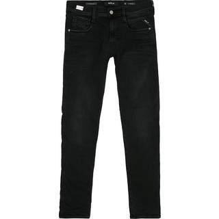 Replay Anbass Hyperflex Re-Used Jeans Washed Black