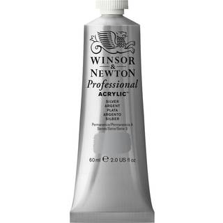 Winsor & Newton Professional akrylfarve 60 ml Silver no. 624