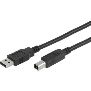 VIVANCO USB 2.0 A-B Printer kabel - 3m - Sort