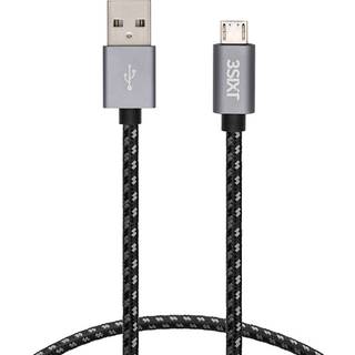 3sixT USB-A 2.0 til Micro USB Nylon Ladekabel - 0,30 m