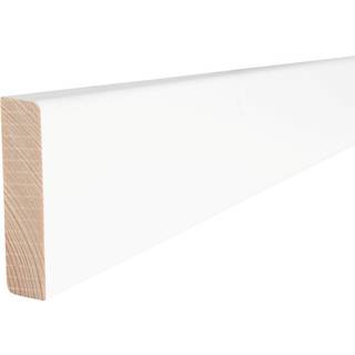 Fodliste glat fyr hvid - 14 x 55 x 3600 mm (På lager i butik)