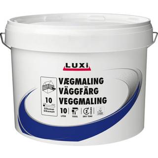 Vægmaling glans 10 modehvid 9,1 liter - Luxi