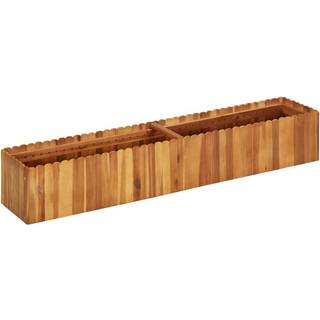 højbed 150x30x25 cm massivt akacietræ