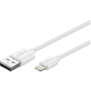 Linocell Lightning kabel- Hvid 3 m