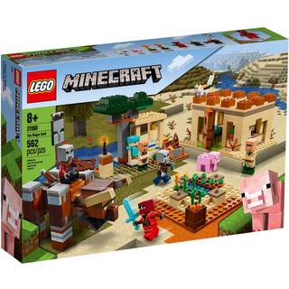 Lego Minecraft The Illager Raid 21160 Building Toy Set Gift til drenge og piger, der elsker Minecraft og Kai (562 stykker)