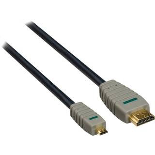 Micro HDMI - HDMI 4K kabel - Guldbelagt - 2 m