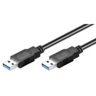 MICROCONNECT USB3.0  A-A 3m M-M, BLACK