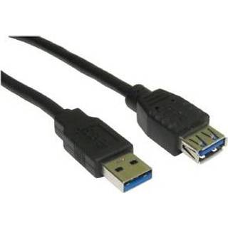 MICROCONNECT USB3.0 A-A 3m M-F, Black