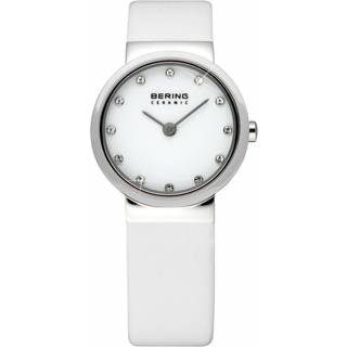 Bering 10725-854 Ceramic Hvid/Læder Ø25 mm