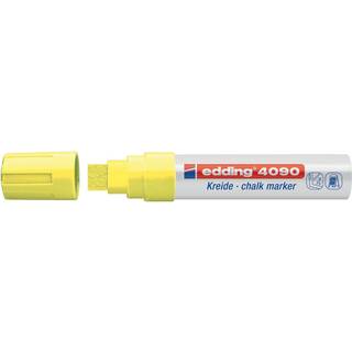 Edding 4090-005 gul kridt marker, flad spids 4-15mm (5stk.)