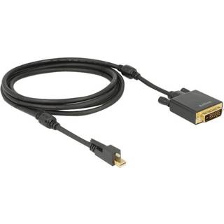 Delock Cable mini Displayport 1.2 male with screw > DVI male 4K Active