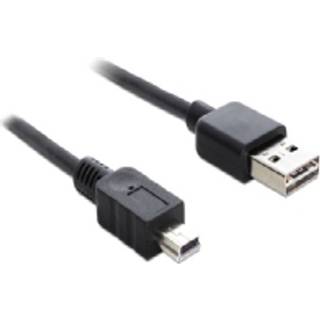 Delock Easy USB 2.0 kabel - USB-A / Mini-B - Sort - 3 m