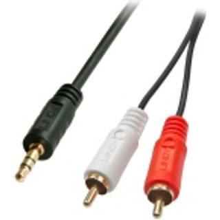 LINDY Audiokabel Stereo 2xRCA/3.5mm M/M 20m