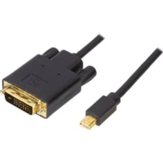 DELTACO Mini DisplayPort for DVI-D Black 2m