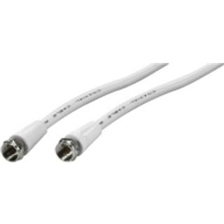 SAT kabel, hvid, 1,5m - F han -F han