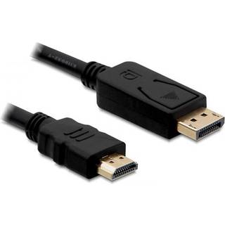 Delock DisplayPort til højhastigheds-HDMI-kabel, passiv, 1m - sort
