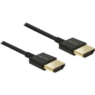 DELOCK HDMI-Kabel HighSpeed Ethernet A->A 4K 3D 2,00m weiß