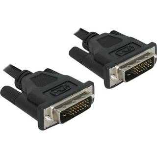 Delock DVI-kabel 24+1 han til DVI 24+1 han 0,5m - Sort