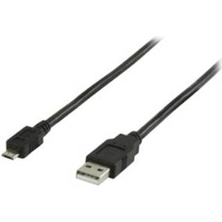 Linocell Micro-USB-kabel - Sort 2 m