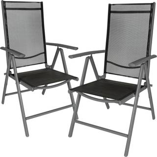 Klapstol i aluminium 2 stk. - sølv