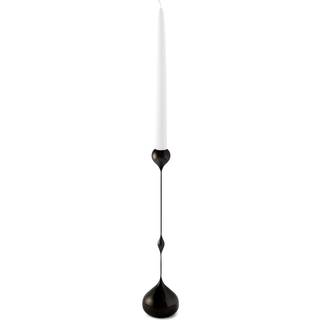 Klong Tender Lysestage Lav Nikkel - Lysestager Messing Nickel - 30642
