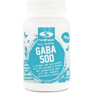 Healthwell GABA 500, 90 kapsler