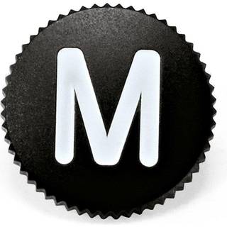 Soft Release Button "M", 8mm, Black (14018)