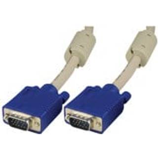 DELTACO Monitorkabel RGB HD15 han-han 10m, uden pin 9