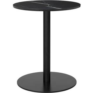 Gubi - Gubi 1.0 Bar Table, Round, Ø60, Black Base, Marble Top - Verde Guatemala - Barborde - Grøn - Metal/Sten